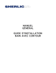 MANUEL GÉNÉRAL GUIDE D`INSTALLATION BAIN AVEC