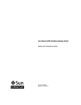 Sun Network QDR InfiniBand Gateway Switch Safety and