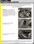 NOTES TECHNIQUES : INSTALLATION