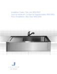 Installation Guide / Sink Unit 0050