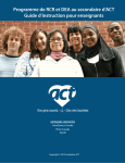 Programme de RCR et DEA au secondaire d`ACT Guide d