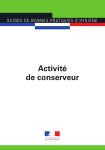 Activité de conserveur