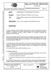 BULLETIN DE SERVICE - G-Nav