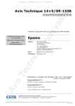 Avis Technique 14+5/09-1338
