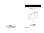 Danze Ziga Zaga 30W x 18H in. Zebra Surface Mount Medicine