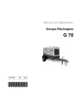 Manuel de Réparation Groupe Électrogène G 70