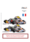 Configurer le kart selon les instructions du manuel. Utiliser des