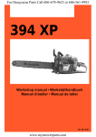 Workshop Manual, 394 XP, 1994-12, Chain Saw