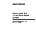 Dessiccateur d`air System Saver TWIN (jumelé)