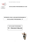 TP : TRAVAUX PUBLICS - Espace Educatif