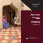 Réhabilitation et action sociale à Marrakech, Maroc. L`amélioration