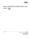 MANUEL D`ENTRETIEN DES CAMIONS 108SD ET 114SD Modèles