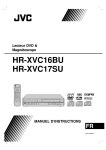 HR-XVC16BU HR-XVC17SU Lecteur DVD & Magnétoscope