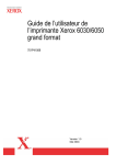 Guide de l`utilisateur de l`imprimante Xerox 6030/6050 grand format