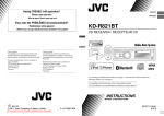 JVC KD-R821BTEY Car Radio OWNER`S MANUAL Operating