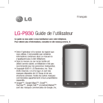LG-P930 Guide de l`utilisateur