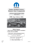 2008 Jeep Liberty (KK) Dealer Installed Factory