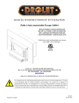 MANUEL D`INSTRUCTIONS ET D`UTILISATION Poêle à