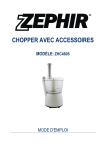 chopper avec accessoires modèle: zhc4605