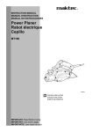 Power Planer Rabot électrique Cepillo