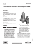 Détendeurs et soupapes de décharge série 630