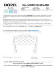 full/queen headboard da6886t / da6886i