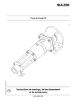 Instructions de montage, de fonctionnement et de