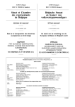 Sénat et Chambre des représentants de Belgique Belgische Senaat