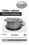 Manuel d`installation Câble radiant