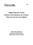 Digital Kitchen Scale Balance Numérique de Cuisine Báscula de