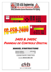 2405 & 2405c panneau de controle digital