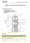 Chauffe-eau solaire double échangeur 200l