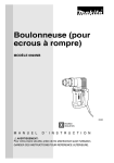 Boulonneuse (pour ecrous à rompre)