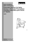 Pneumatic Roofing Coil Nailer Cloueur a Panneaux
