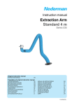 Extraction Arm Standard 4 m