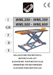 WML250 - WML350 WML500 - WML600