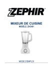 mixeur de cuisine modèle: zhc481