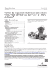 Vannes de régulation rotatives de conception V150, V200 et V300