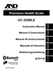 Precision Health Scale UC-352BLE Instruction