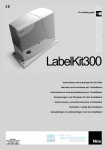 Notice d`installation – Nice LabelKit 300 - Guide-Motorisation