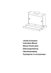 Libretto di Istruzioni Instructions Manual Manuel d`Instructions