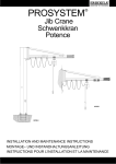 Jib Cranes Installation Manual 2006.indd