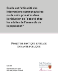 projet de pratique efficace en santé publique