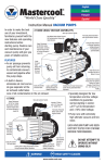 Instruction Manual VACUUM PUMPS