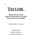 Digital Kitchen Scale Balance Numérique de Cuisine Báscula de