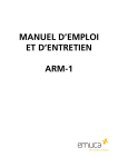 MANUEL D`EMPLOI ET D`ENTRETIEN ARM-1