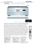 A-9070 AMPLIFICATEUR STÉRÉO INTÉGRÉ