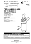 POT SOUS PRESSION DE 1/2 GALLON