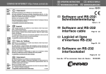 Software und RS-232- Schnittstellenleitung