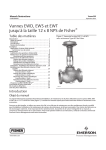 Vannes EWD, EWS et EWT jusqu`à la taille 12 x 8 NPS de Fisher